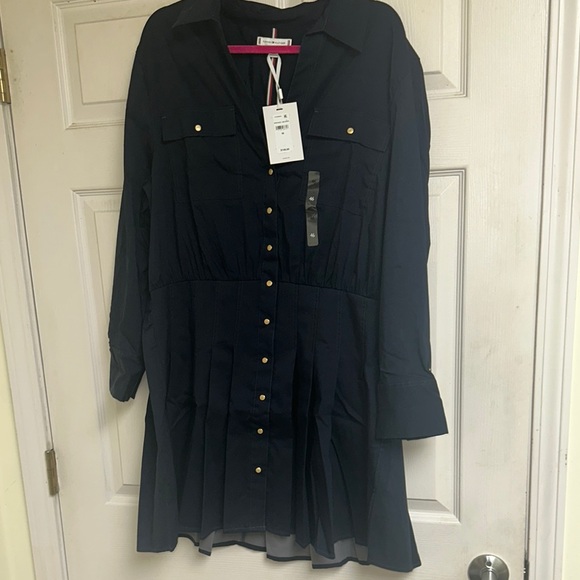Tommy Hilfiger Dresses & Skirts - Black Button-Down tommy hilfiger Shirt Dress